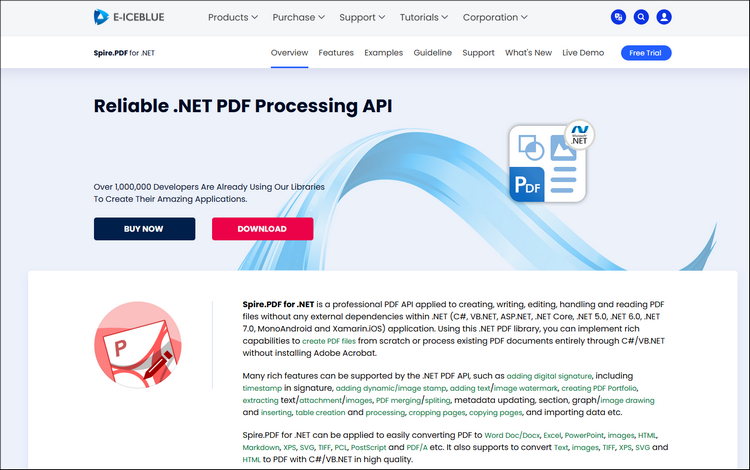main interface of spirepdf for net