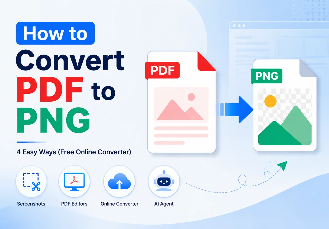 How to Convert PDF to PNG: 4 Simple Methods (Free & Online)