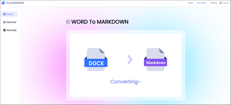 wait for the automatic conversion process