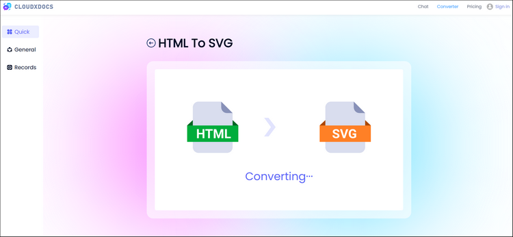 main interface