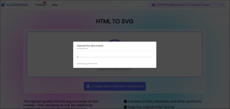 main interface