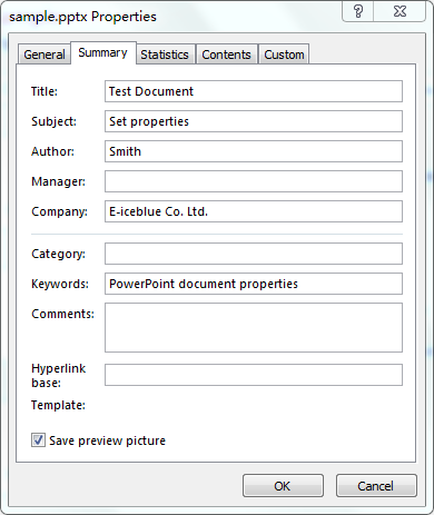 Set and Delete PowerPoint Document Properties Using Spire.Cloud.PowerPoint
